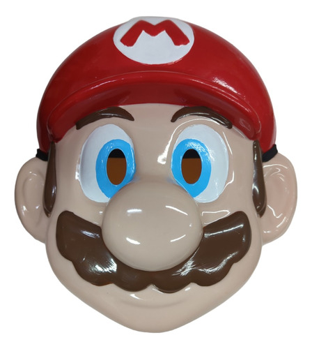 Mascara Careta Mario Bros Plastico Duro