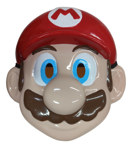 Imagen 1 de 3 de Mascara Careta Mario Bros Plastico Duro