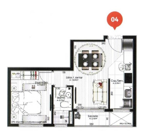 Imagem 10 de 10 de Apartamento - Nossa Senhora De Lourdes - Ref: 8354 - V-8354
