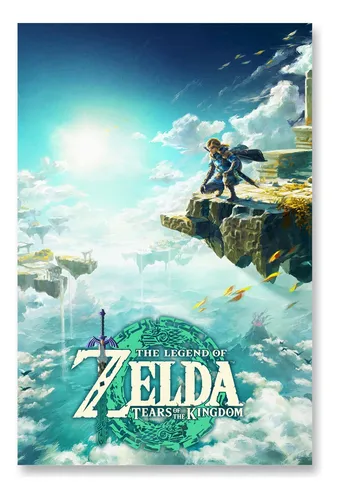 comprar Poster Cartaz Legend Of Zelda Tears Of The Kingdom A 30x45cm