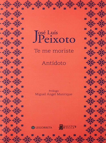 Libro Te Me Moriste: Antídoto - Nuevo