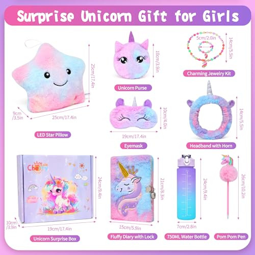 Regalos De Unicornio Para Niñas De 6 A 8 Años, Set De Juguet