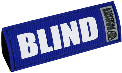 Etiqueta Para Collar De Perro Guía Elástico Color Blind (ciego) Barks Notes