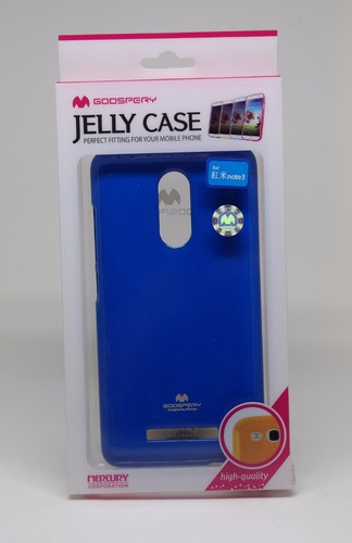Funda Xiaomi Note3 Mercury Goospery Jelly Case Azul