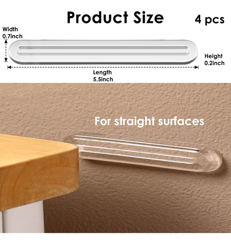 Protector De Pared Para Muebles, Topes Para Pared Pack 4u.