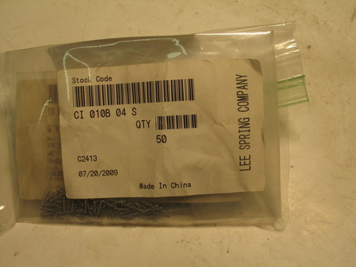 Nib 10pc Lee Spring Ci 010b 04 S Compression Spring Ccs