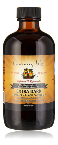 Sunny Isle Aceite De Ricino Negro Jamaicano Extra Oscuro, 6