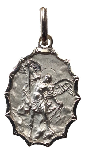 Medalla Plata 925 San Miguel Arcángel #145 Bautizo Comunión