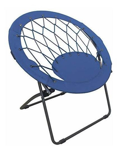 Silla Plegable Bungee Zenithen Acolchada, Azul (1 Unidad)