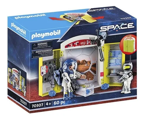 Brinquedo Playmobil Space Play Box Missão Marte Sunny 70307