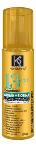 12 Pz Kerashine Tratamiento Capilar 13 Argán + Biotina 180ml