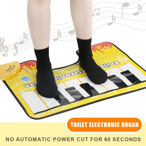 Alfombrilla Para Inodoro Con Teclado De Piano Inodoro Con Al