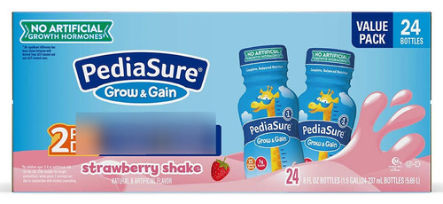 Pediasure Grow & Gain Nutrition Shake For Kids, Strawberry 8