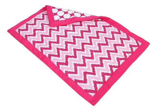 Bacati - Colección Mixnmatch Ikat Chevron Rosa Para Bebés/ni