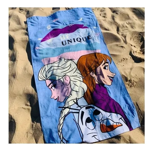 Tollon Frozen Piñata Aterciopelo 70x130 Cm 100% Algodón Color Celeste