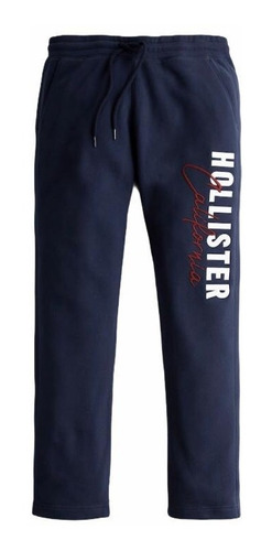 Pantalon Deportivo Hollister Con Aplicacion De Logo