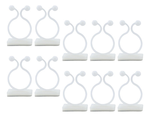 10 Uds. De Abrazadera De Ratán Para Pared, Clips De