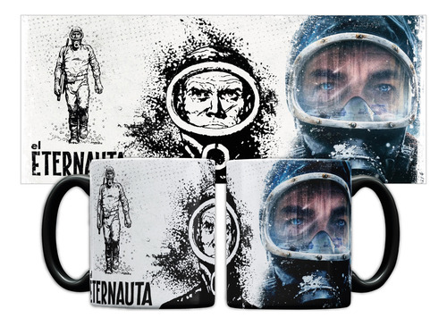 Taza El Eternauta Historieta Serie Juan Salvo Darin Negro Eternauta