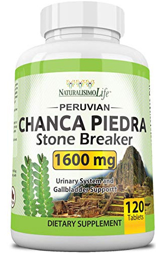 Chanca Piedra 1600 Mg - 120 Comprimidos Trituradora De Piedr