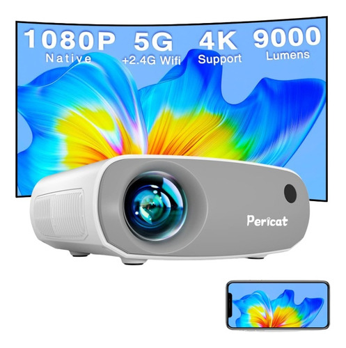 Mini Proyector Con Wifi Y Bluetooth, 5g , Full Hd 1080p Nati