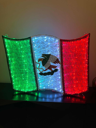 Bandera México Led Decoración 15 De Septiembre