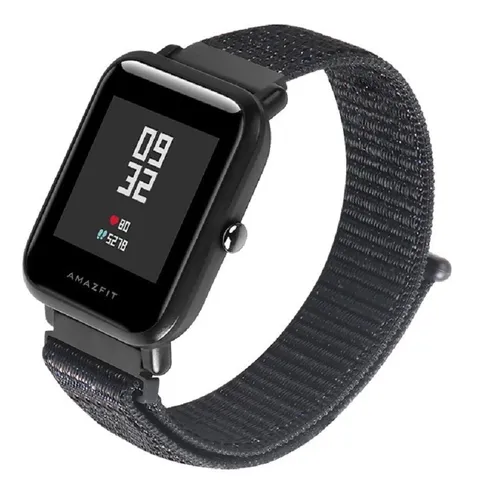 Correa Malla Para Amazfit Bip De Nylon Con Velcro 20mm