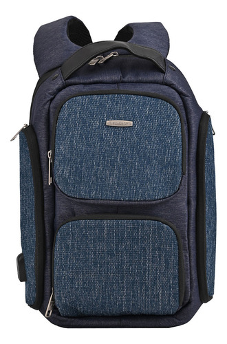 Mochila Para iPad Tablet Elegante Bonita Calidad Us Urban Color Azul Diseño de la tela Liso