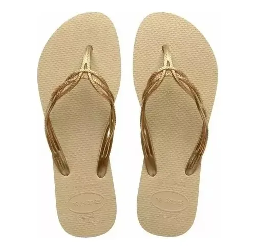 Havaianas mujer online doradas
