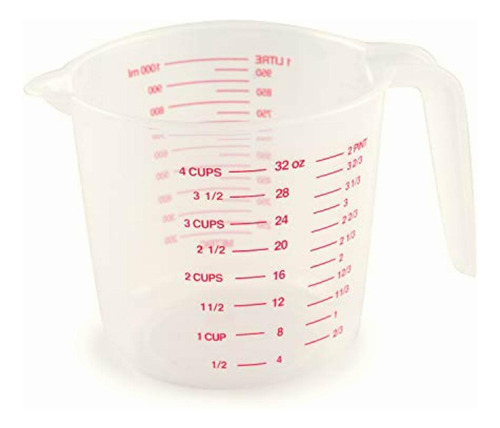 Norpro 3037 Plastic Measuring Cup, 32oz (1000ml)