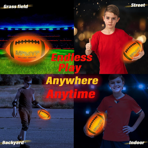 Led Recarregável Glow In The Dark Football Cadyaw Tamanho 6