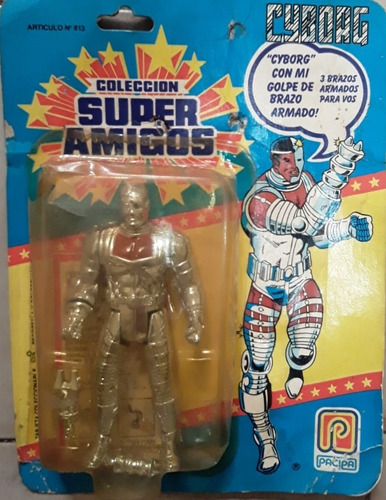 Vintage Muñeco Cyborg, Colección Super Amigos De 1989