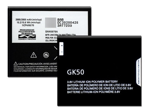 Bateria Pila Motorola G5 / E3 Power / E4 Gk50 Somos Tienda