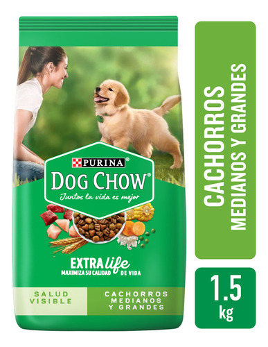 Dog Chow Cachorro Mediano Grande 1.5 Kg
