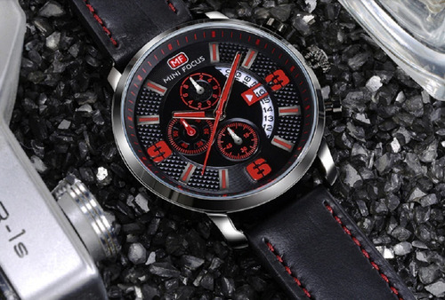 Relógio Masculino Mini Focus Original Prova D'água Quartz
