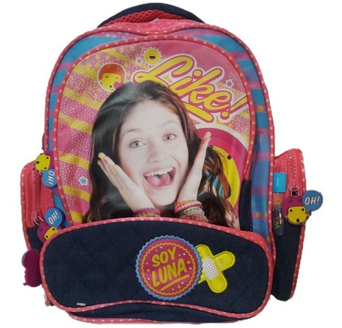 Mochila De Espalda Soy Luna - 12 PLG - Wabro - Art. 81420 Color Fucsia