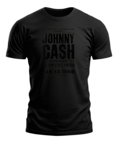 Polera Gustore De Johnny Cash Afiche 