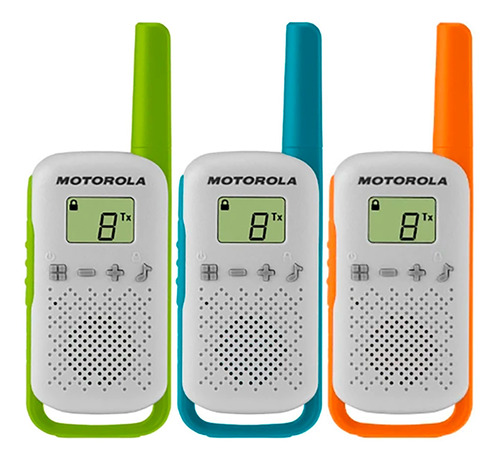 Handy Motorola 3 Radios 2 Vías T110 25 Km 22 Ch - Tecnobox