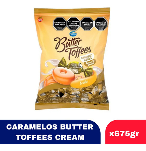 Butter Toffees Caramelo Duro Butter N Cream X 675g