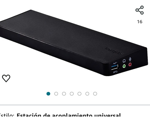 Estación De Acoplamiento Universal Usb 3.0 Con Video Hd Dual