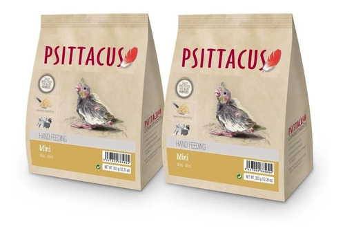 Papilla Mini Agaporni, Ninfas, Conuros 350g 2pzs. Psittacus