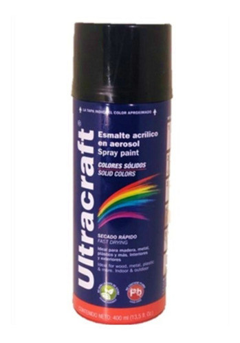 Imagen 1 de 3 de Pintura Spray Colores Sólidos 400 Ml
