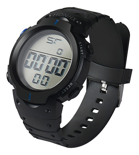 Reloj Deportivo Hombre Moda Hx Resistencia Agua 3atm B222 Bisel Azul