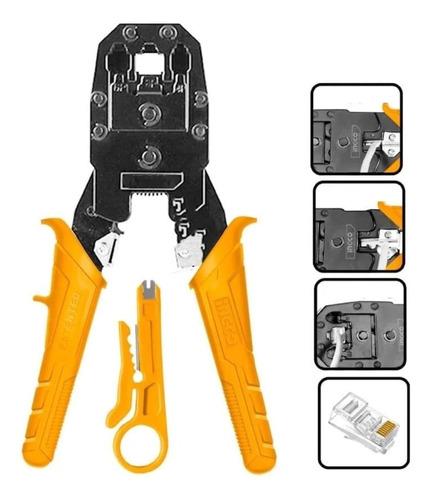 Alicate Prensa Terminales Ingco Hmpc1468p