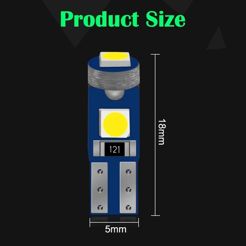20x Luces Led T5 Cola De Pescado 1w / Cluster Tablero
