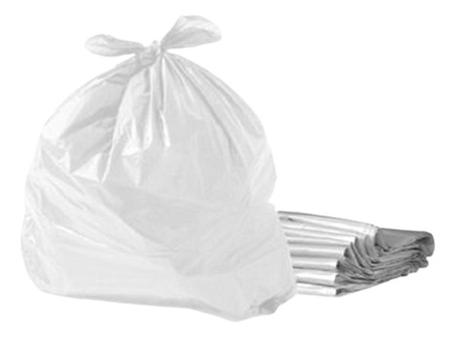 Saco Para Lixo 60 Litros Reforçado Branco Leitoso Com 100 Un