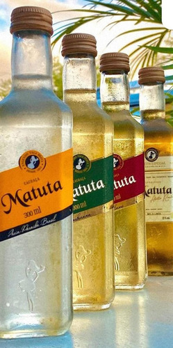 Cachaça Matuta Mel E Limão 300 Ml Abelha Rainha Pequena Mini