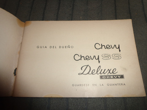 Chevy 1971 Manual Guia Del Dueño (Usado)
