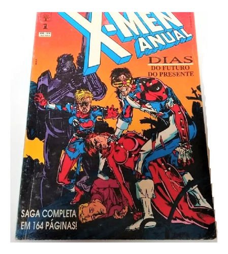 Hq X-men Anual N 1 Formatinho Editora Abril 1994 Usado Bom