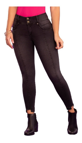 Jeans Colombiano Levanta Cola Cropped Ballena Tyt