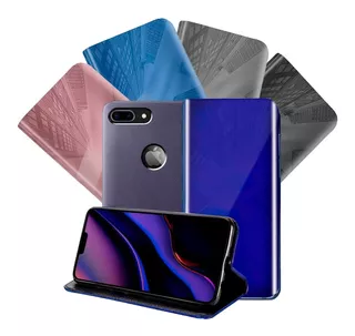 Funda Para iPhone Varios Modelos Cartera Flip Cover Espejo